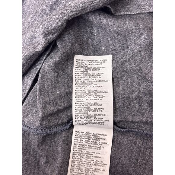 Icebreaker Base Layer Shirt Medium Womens Cool Lite Merino Wool Gray - Picture 9 of 10